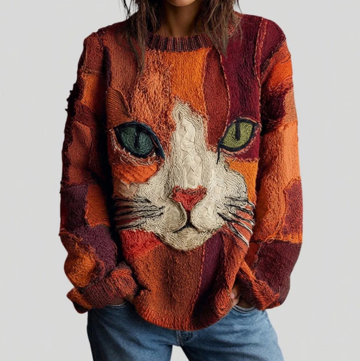 Beatrix | Artistic Cat Statement Top