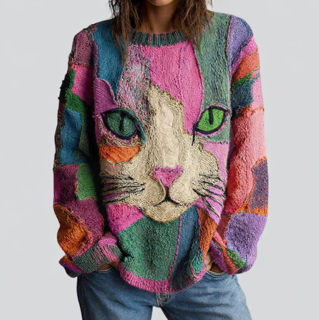 Beatrix | Artistic Cat Statement Top