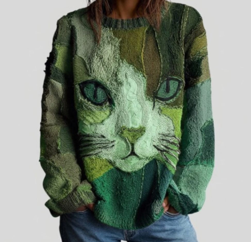 Beatrix | Artistic Cat Statement Top