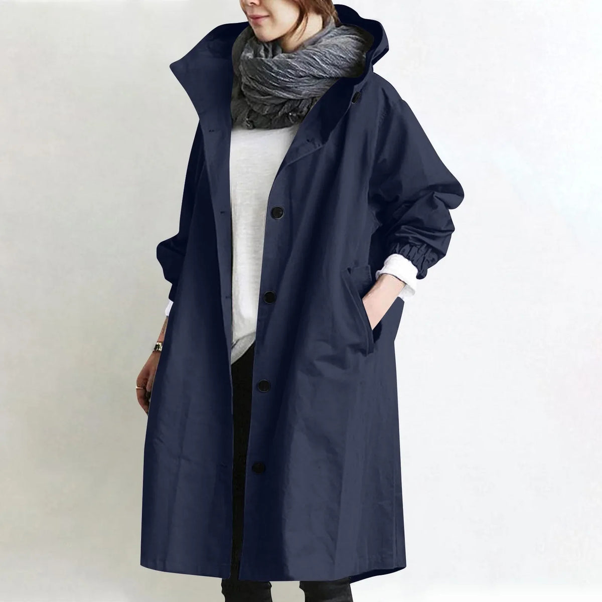 Theodora | Longline Hooded Utility Coat