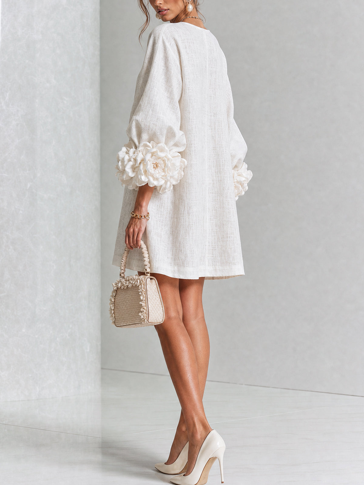 Claire | Floral Button-Down Mini Dress