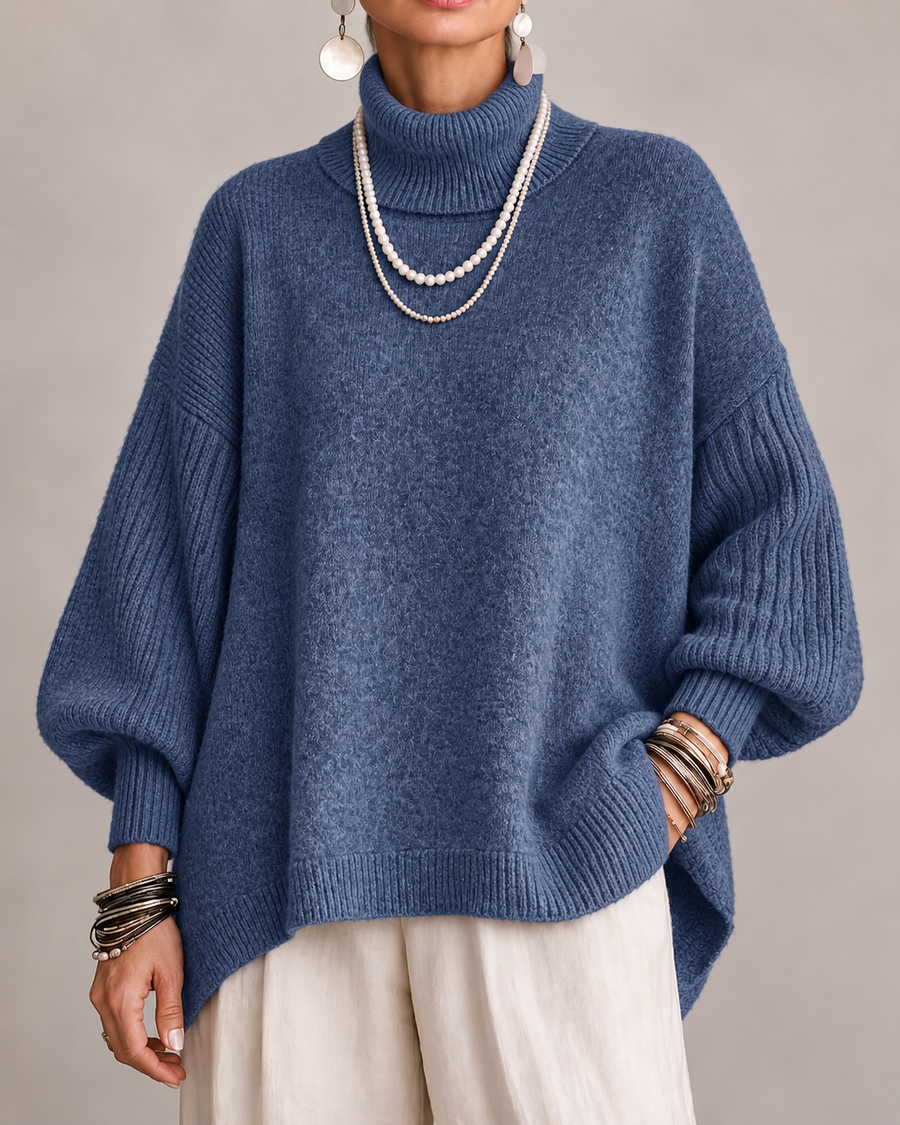 Kathleen | Relaxed Turtleneck Knit Sweater