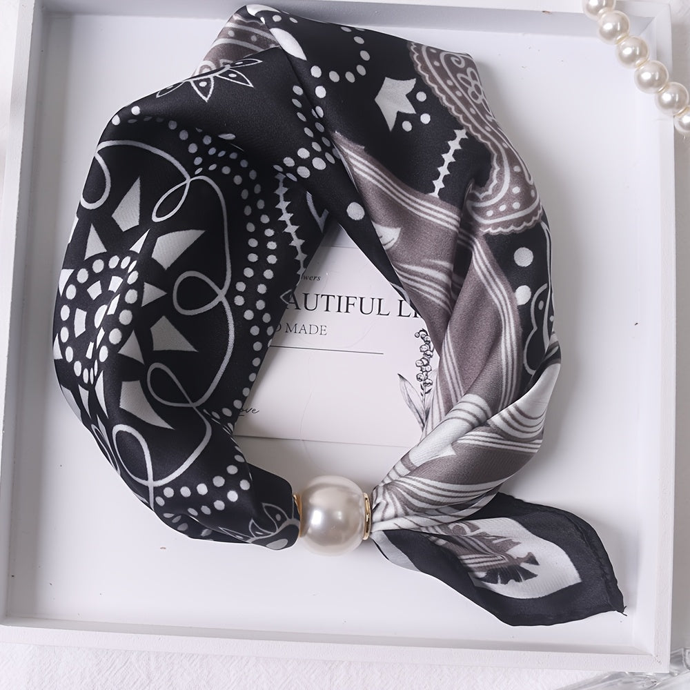 Elodie | Luxe Floral Satin Scarf