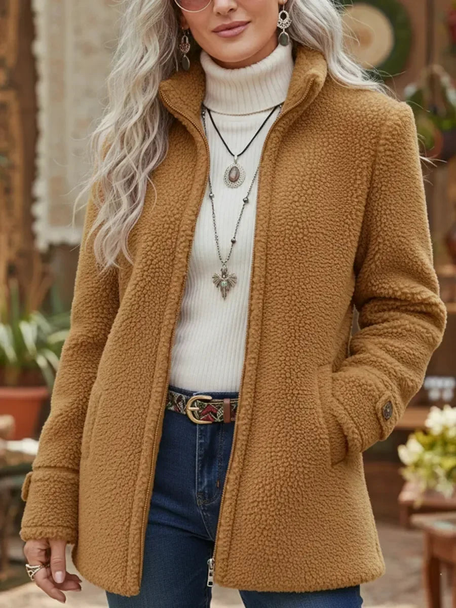 Carissa | Cozy Sherpa Zip-Up Jacket