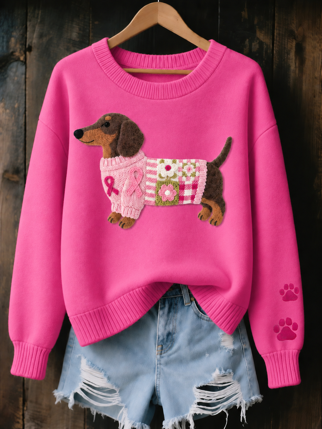 Myron | Cozy Dachshund Graphic Sweatshirt