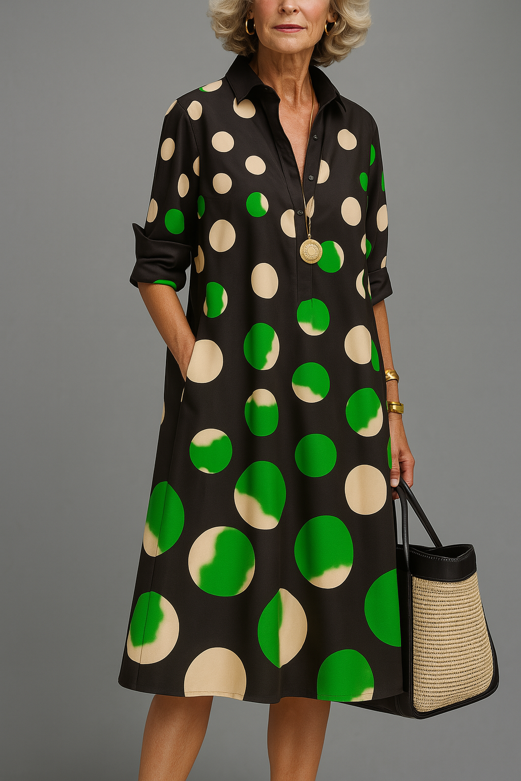 Naomi |  Relaxed-Fit Midi Dress