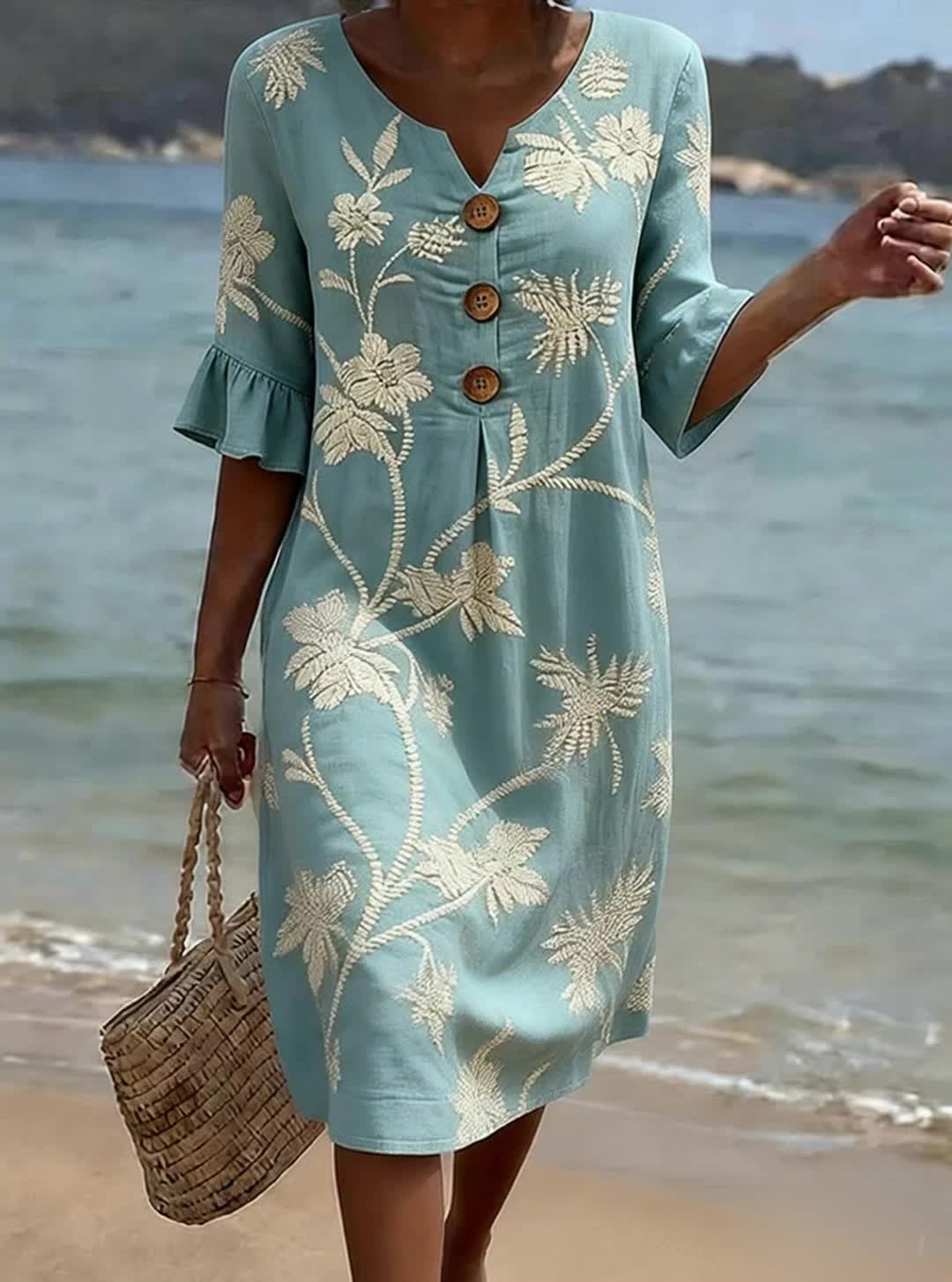 Celeste | Effortless Floral Print Day Dress