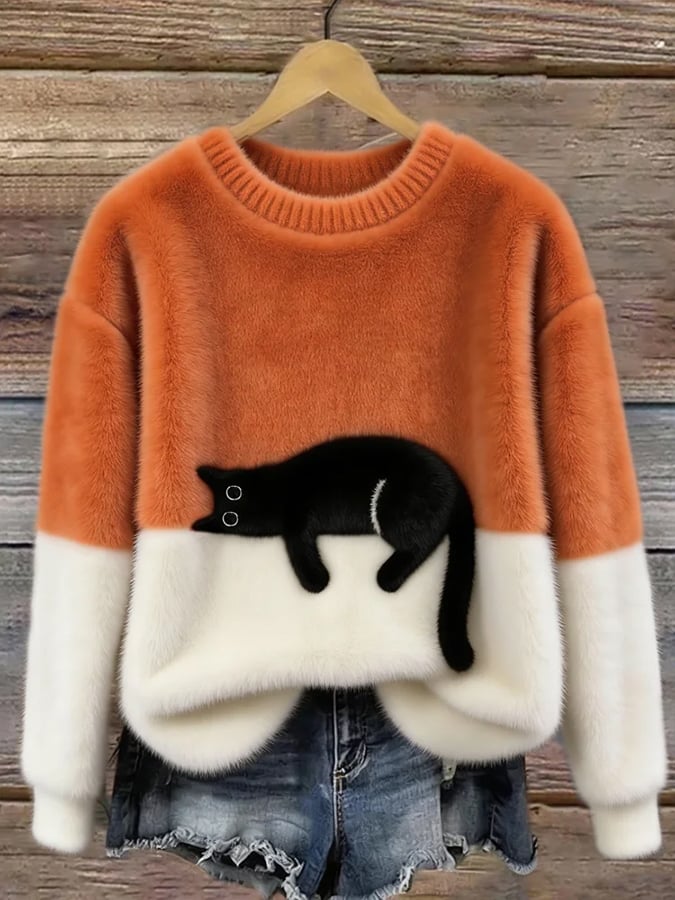 Lottie | Playful Cat Knit Sweater