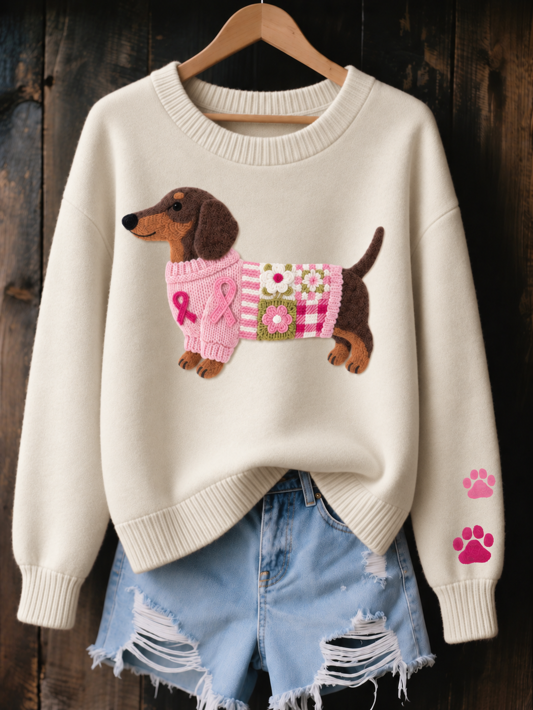 Myron | Cozy Dachshund Graphic Sweatshirt