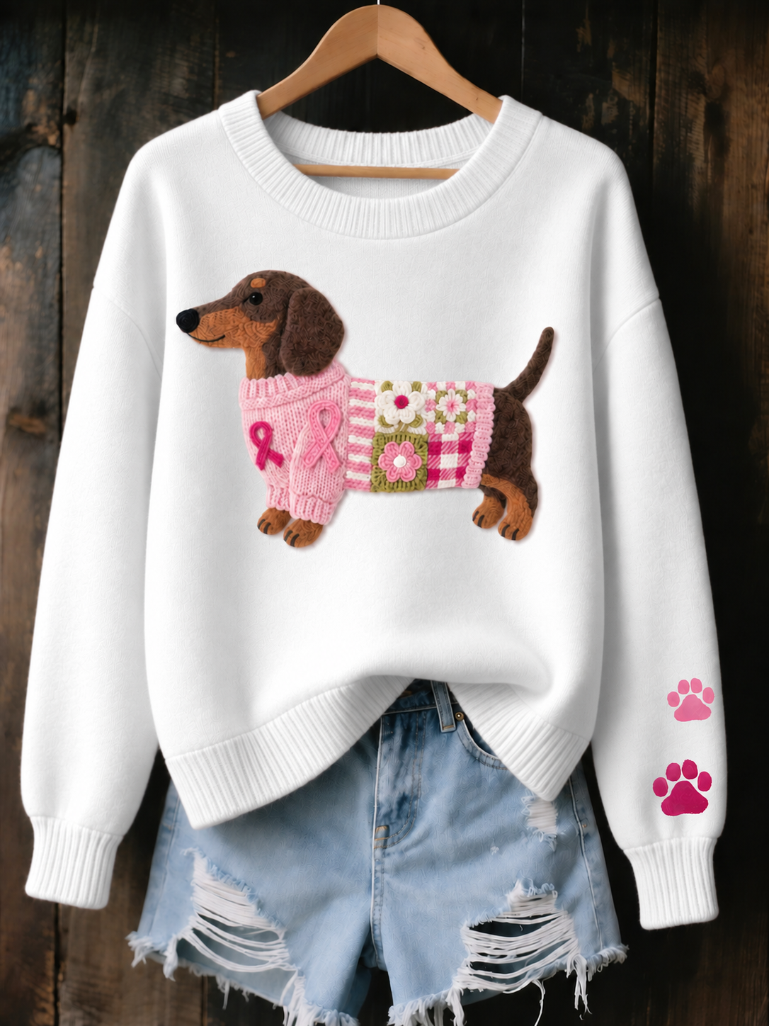 Myron | Cozy Dachshund Graphic Sweatshirt