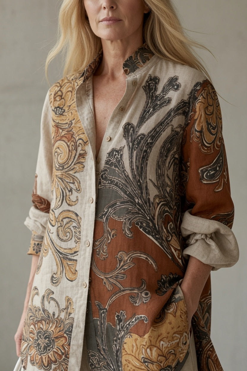 Tara | Vintage-Inspired Printed Two-Piece Set