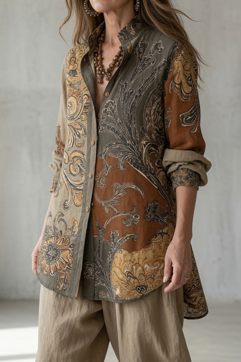 Tara | Vintage-Inspired Printed Two-Piece Set
