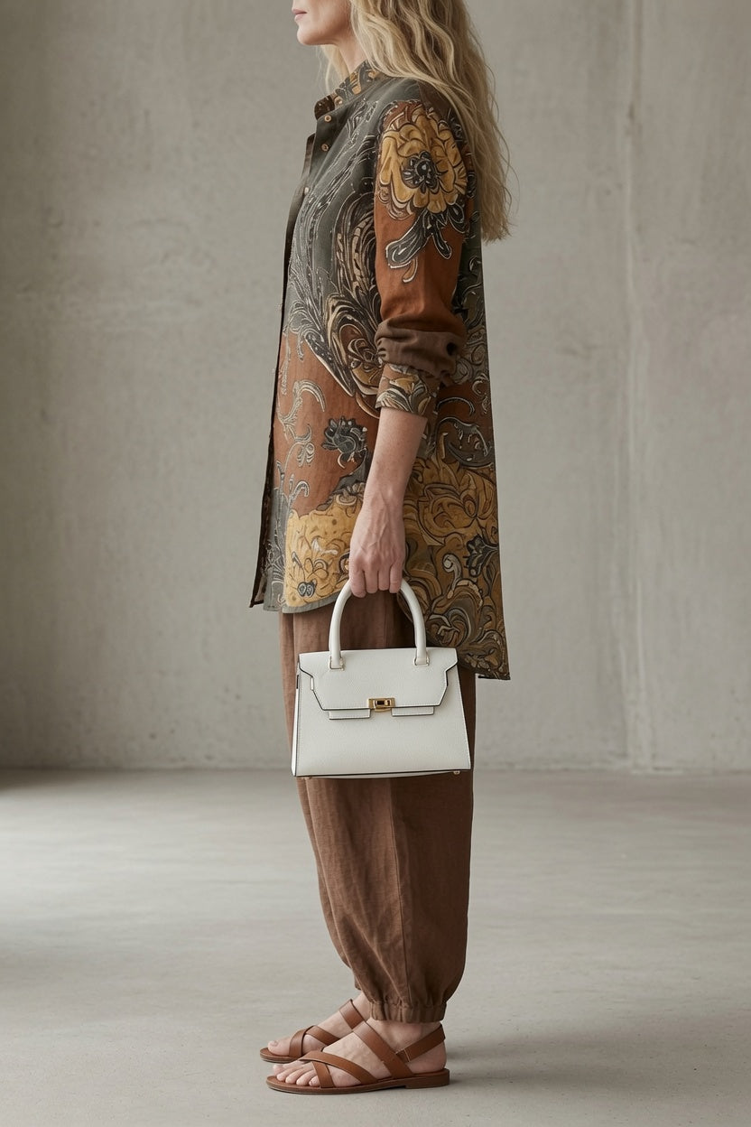 Tara | Vintage-Inspired Printed Two-Piece Set
