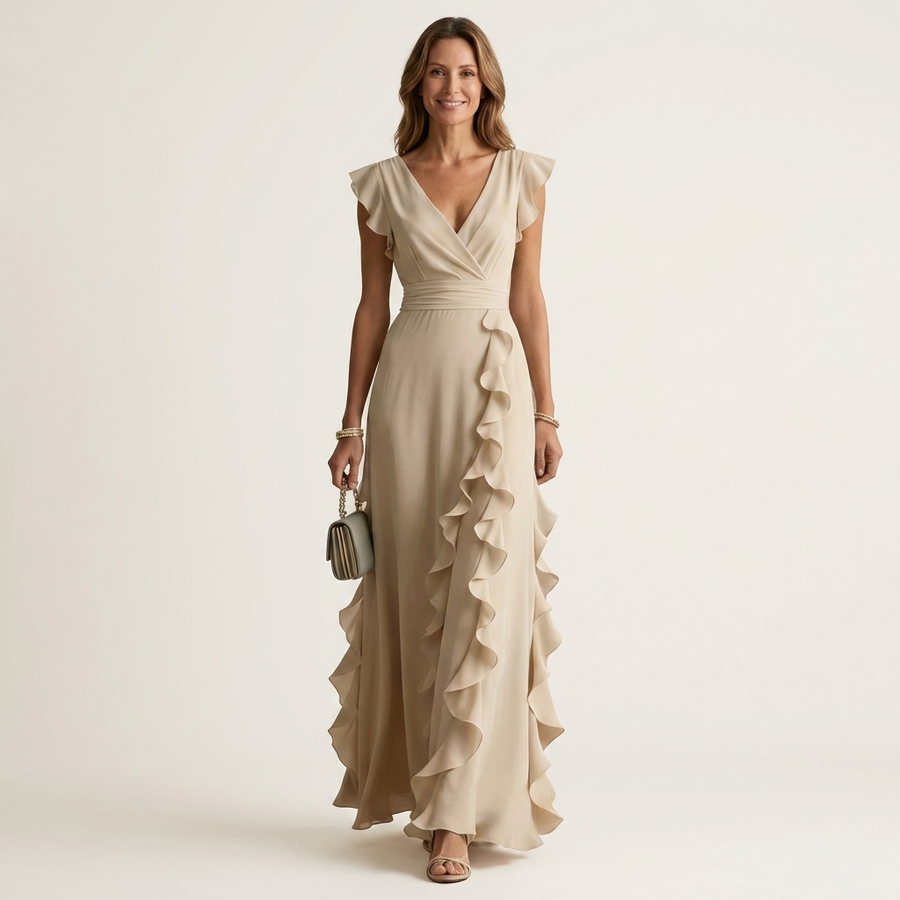 Nellyana | Wrap-Style V-Neck
