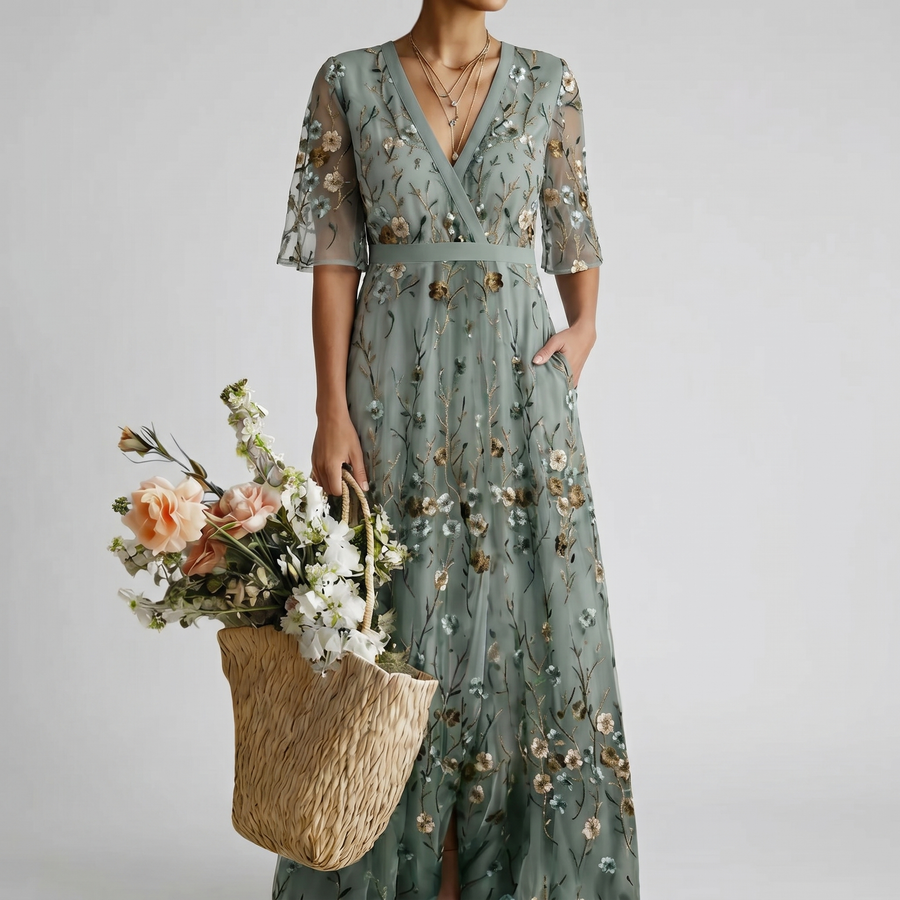 EVADNE | FLORAL MAXI DRESS