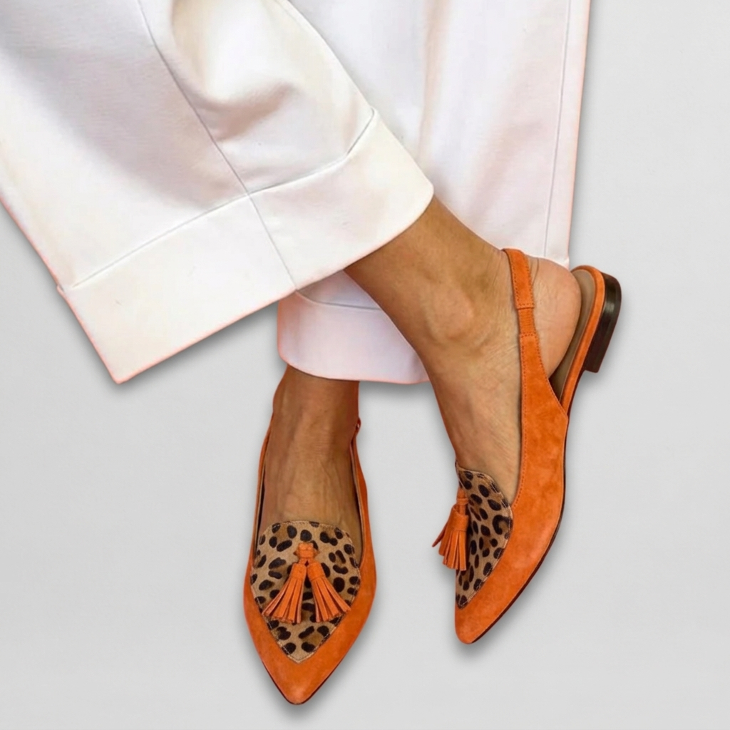 Eliza | Chic Tassel Accent Slip-On Sandals