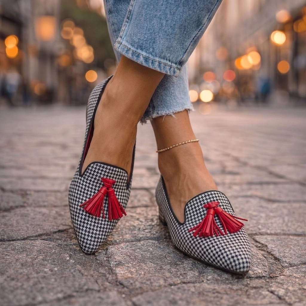 Livia | Tassel Chic Pointed Flats