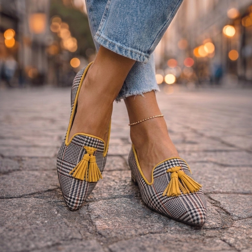 Livia | Tassel Chic Pointed Flats