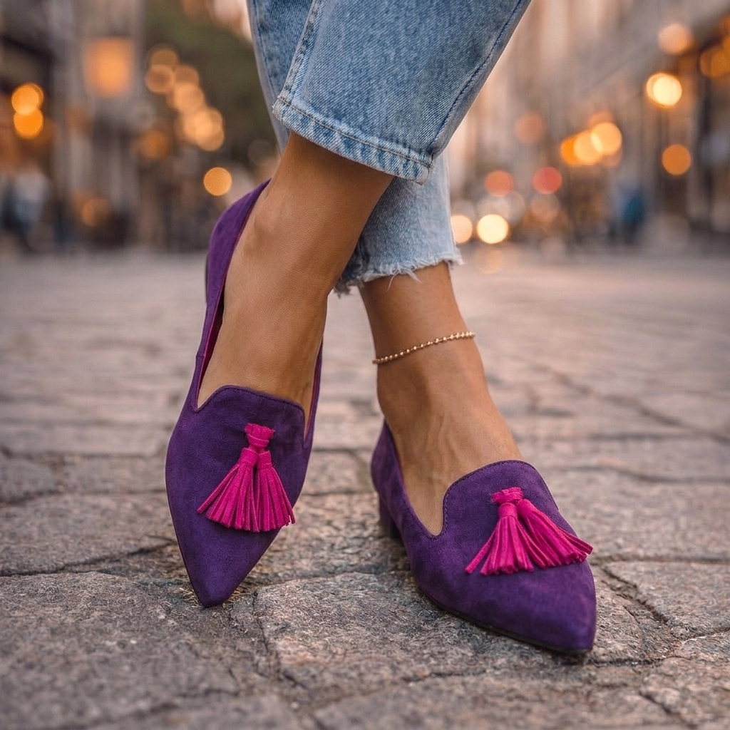 Livia | Tassel Chic Pointed Flats