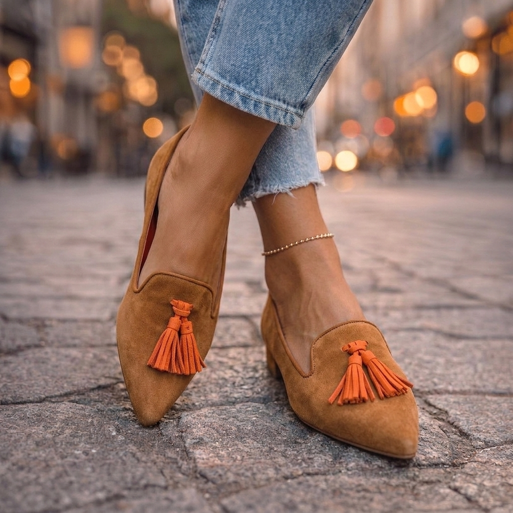 Livia | Tassel Chic Pointed Flats