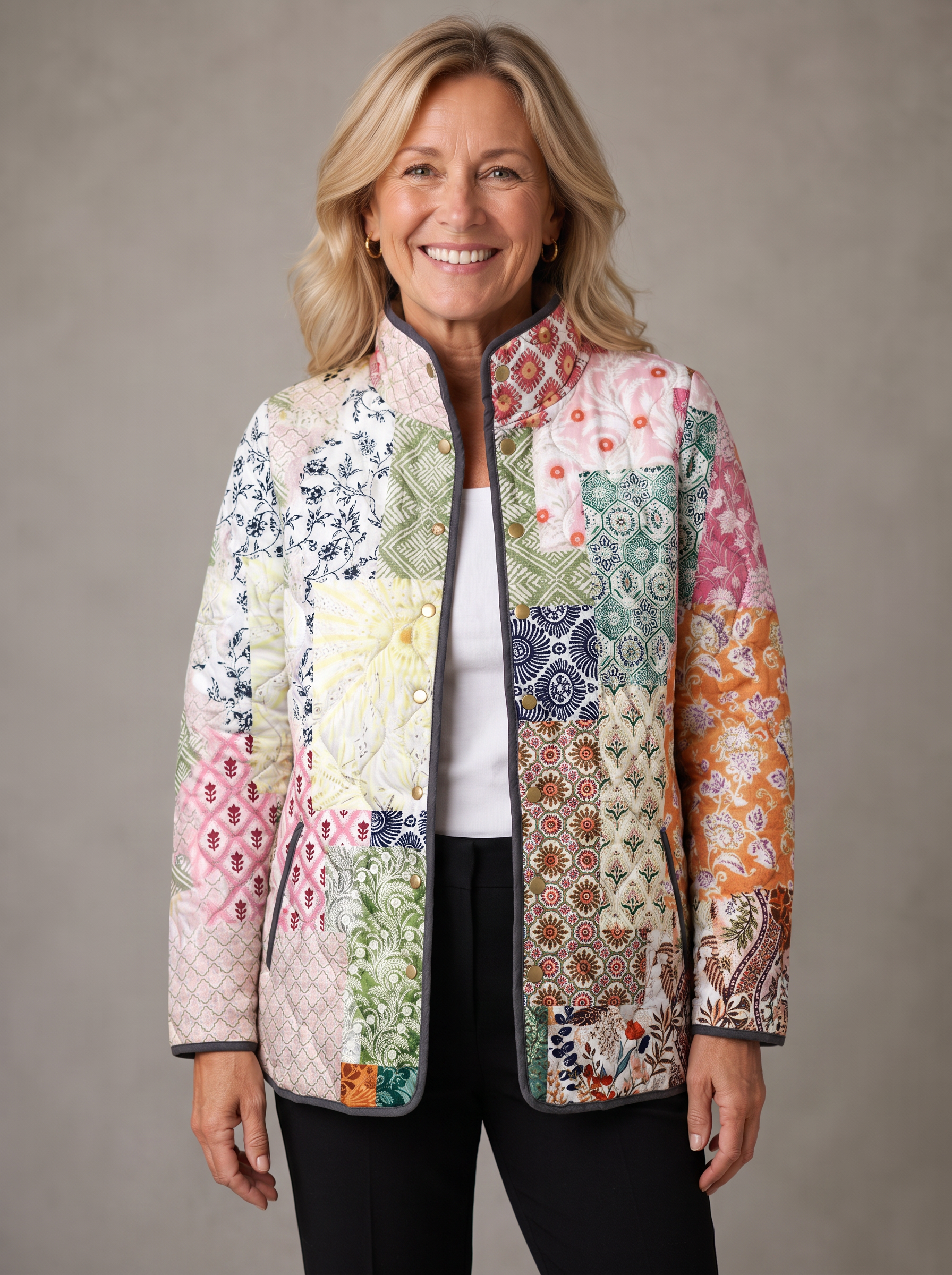 Scarlett | Bohemian Patchwork Quilted Jacket