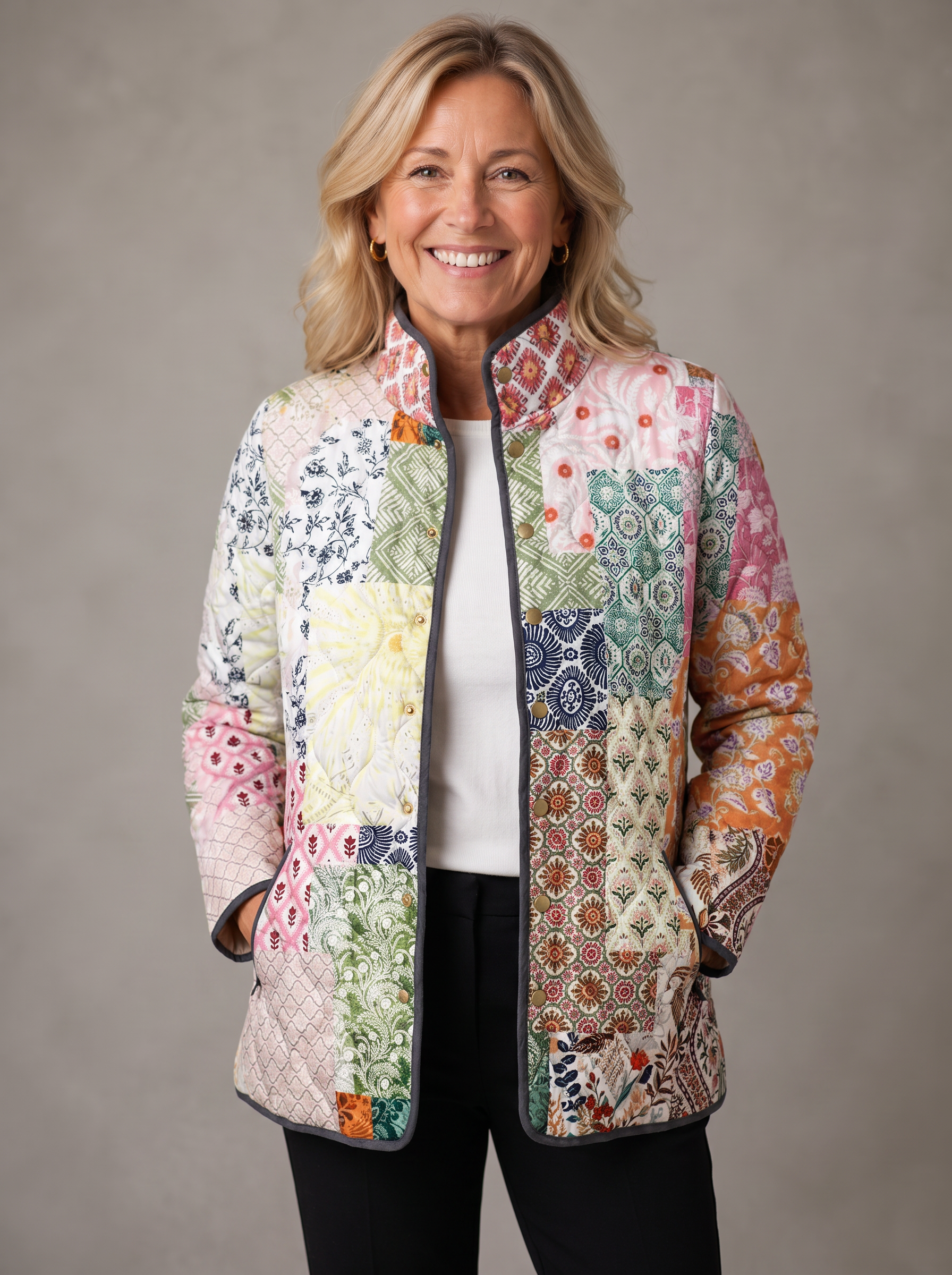 Scarlett | Bohemian Patchwork Quilted Jacket