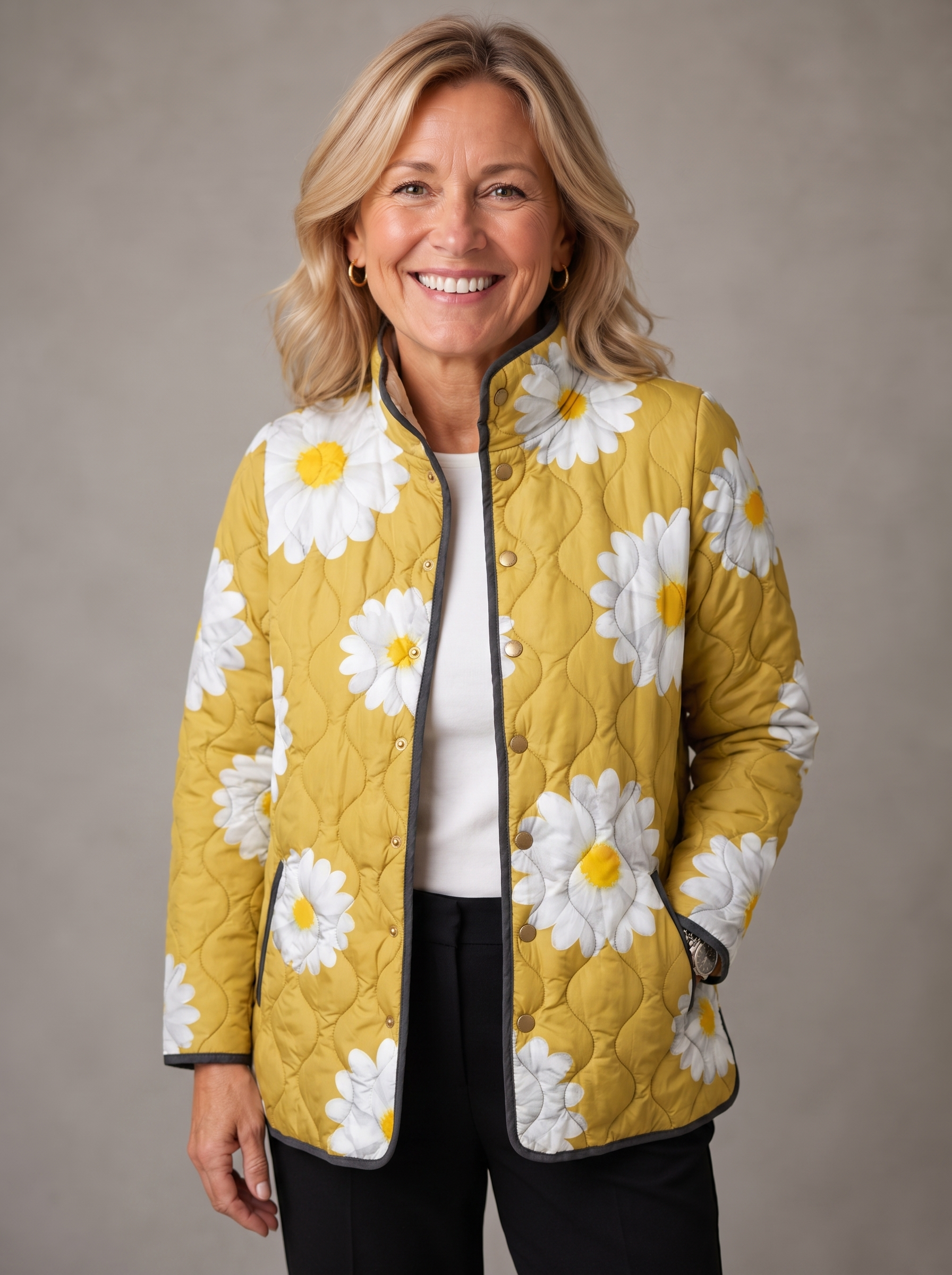 Olive | Daisy Quilted Jacket