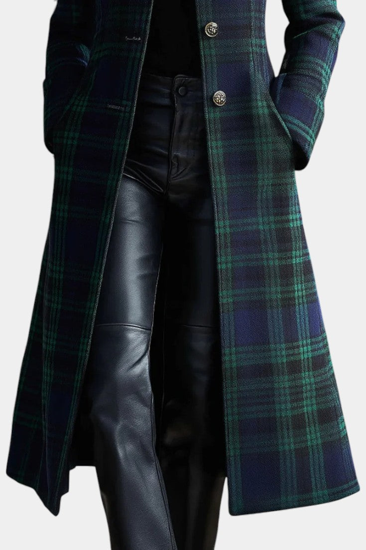 Rebecca | Classic Plaid Tailored Coat