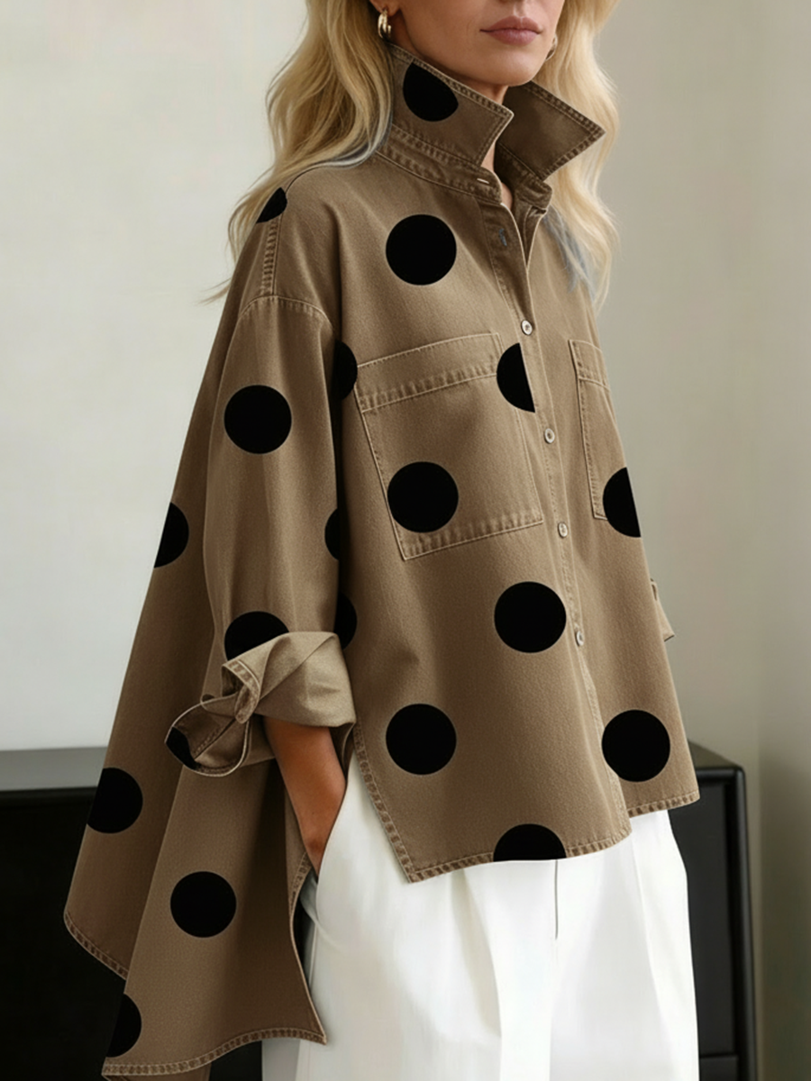 Peggy™ | Relaxed Polka Dot Overshirt
