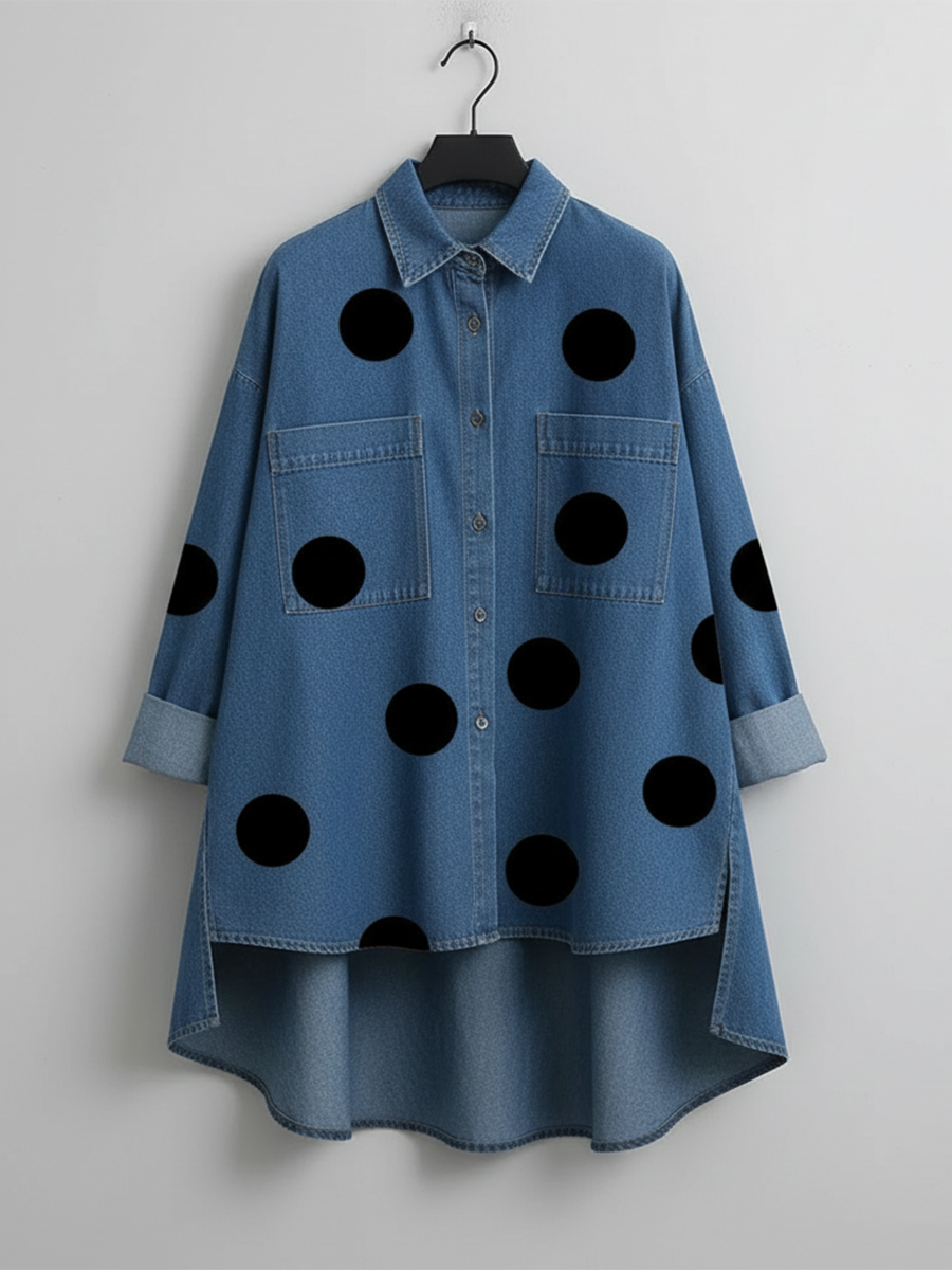 Peggy™ | Relaxed Polka Dot Overshirt