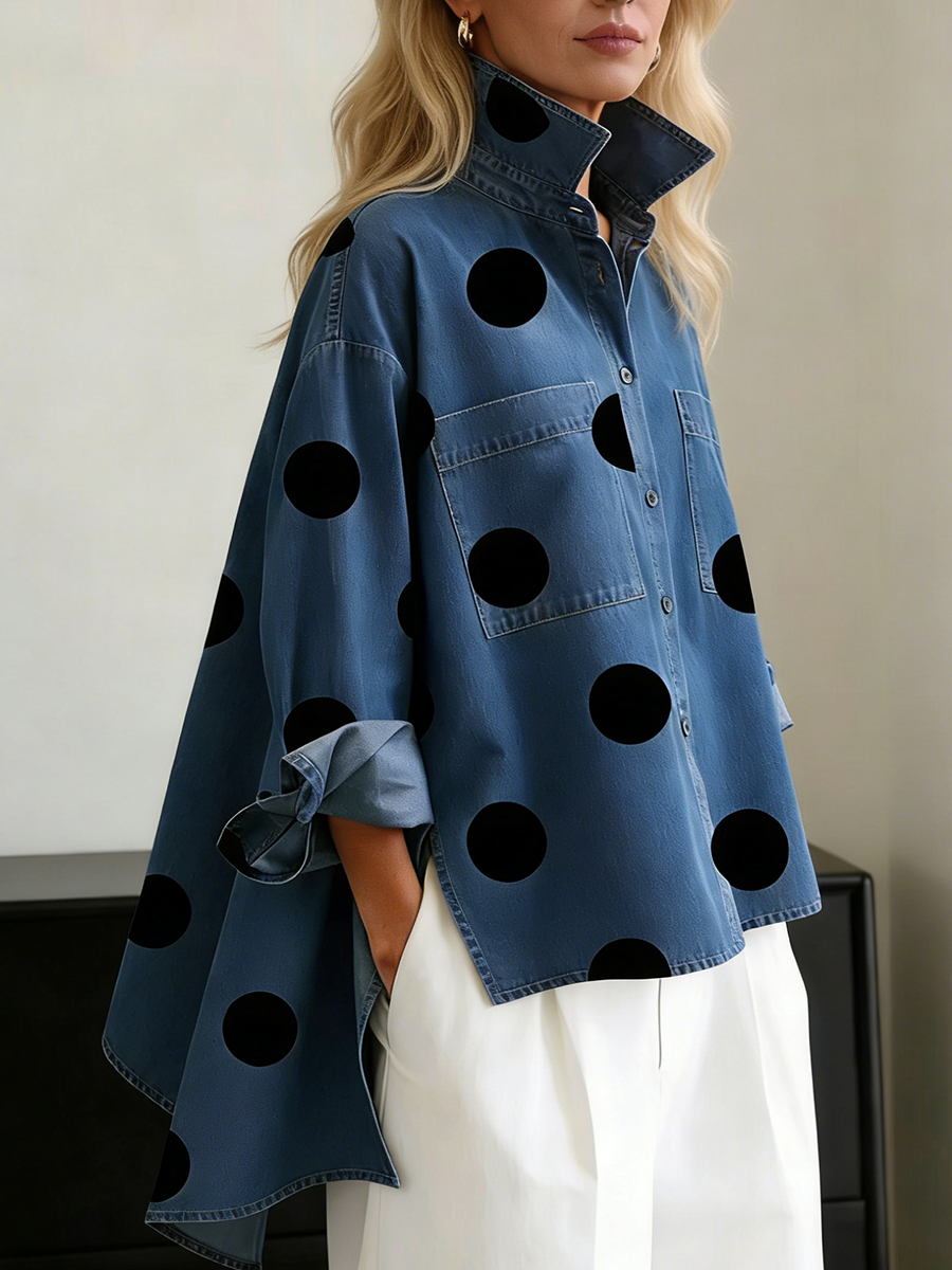 Peggy™ | Relaxed Polka Dot Overshirt