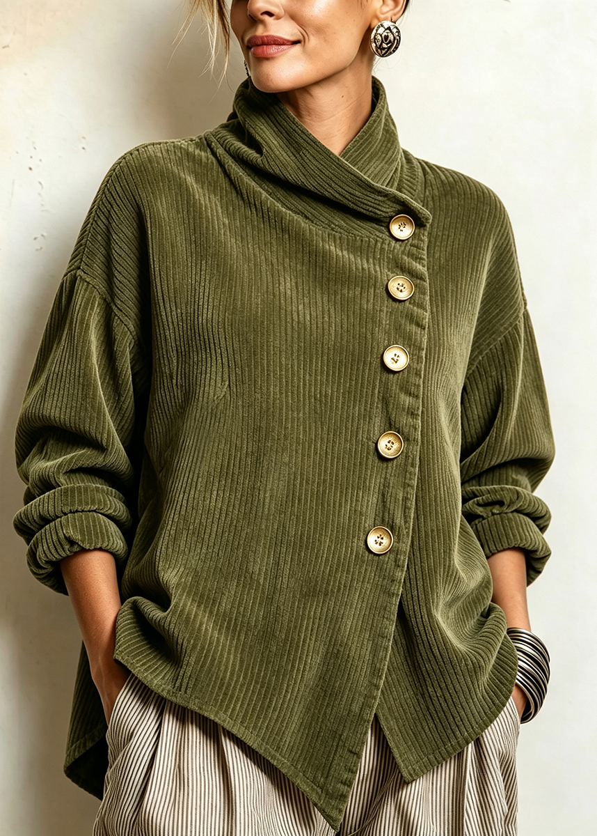 Sylvie | Elegant Wrap-Collar Oversized Jacket