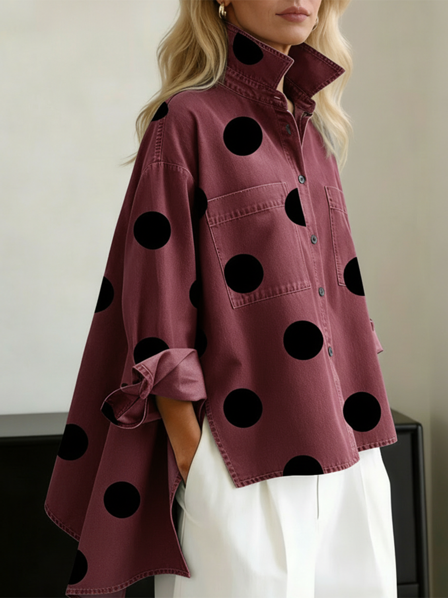 Peggy™ | Relaxed Polka Dot Overshirt