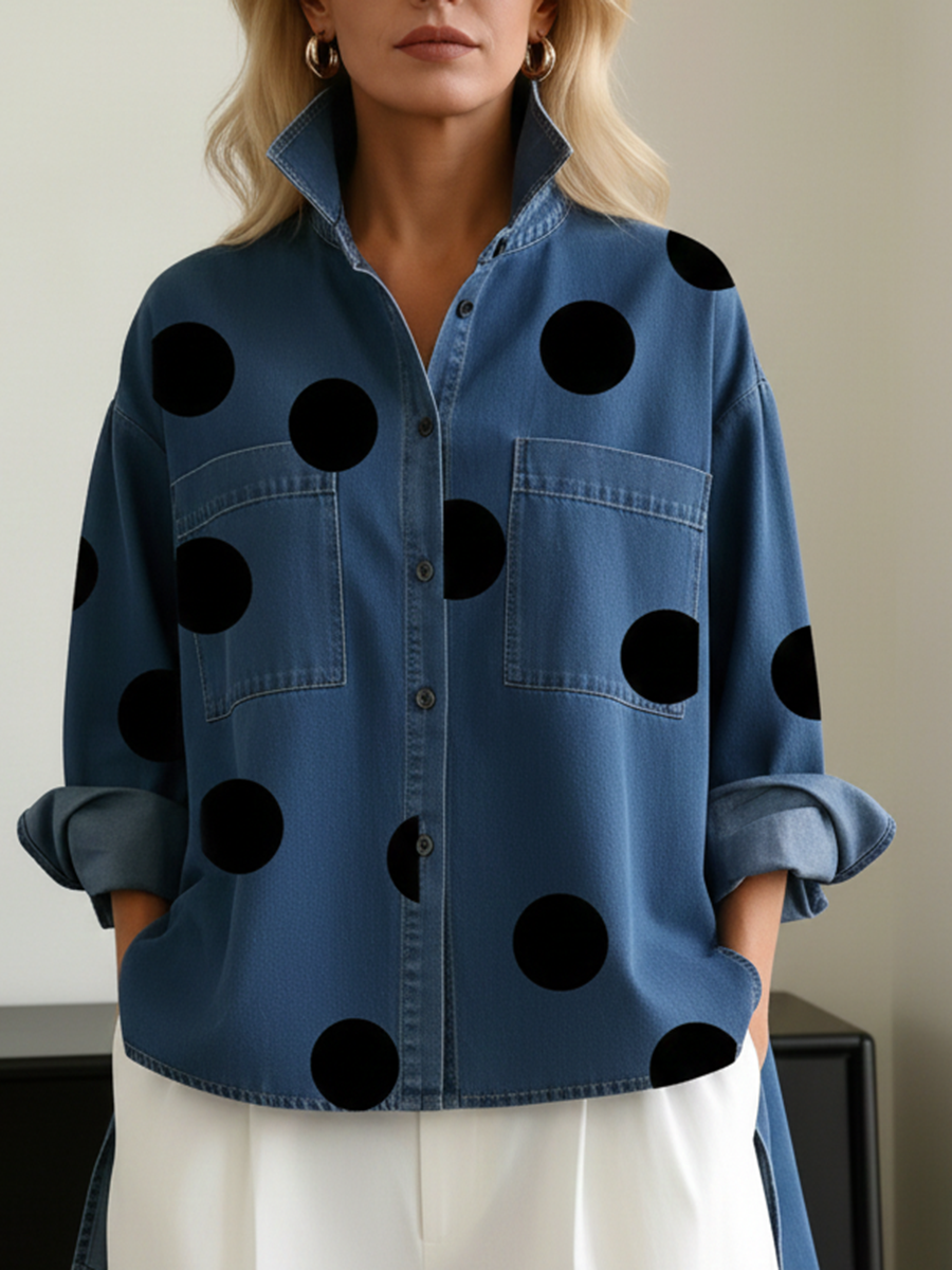 Peggy™ | Relaxed Polka Dot Overshirt
