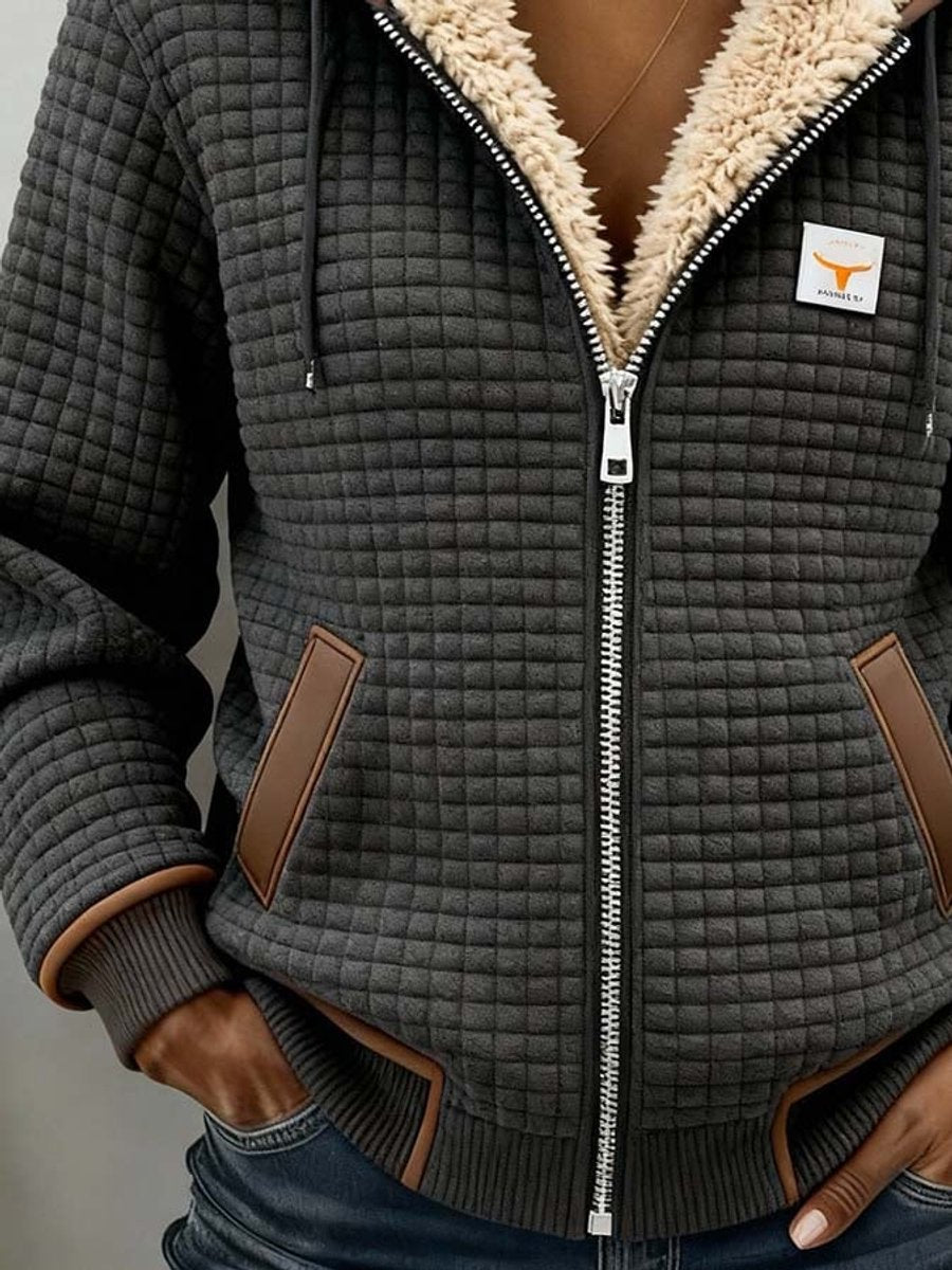 Ophelia™ | Sherpa-Lined Quilted Hooded Jacket